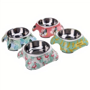 Bát ăn inox cho chó mèo BOBO Melamine Inox Bowl 3138